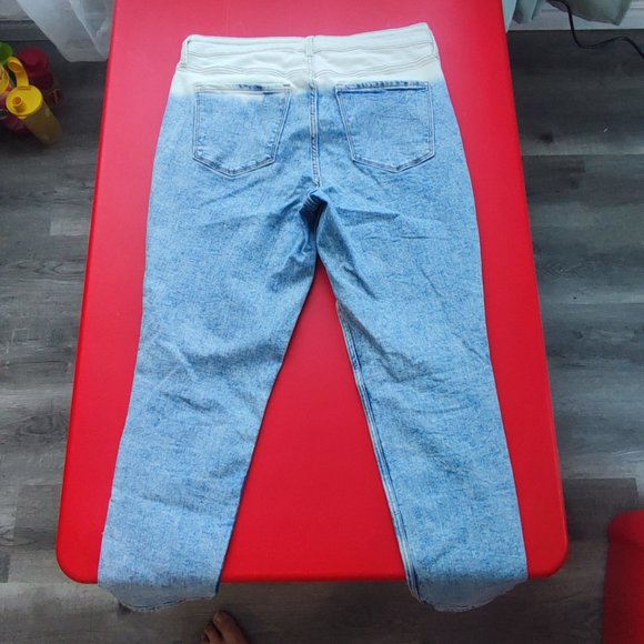 Old Navy acid washed stretchy denim jeans women's size 14 - Picture 3 of 7